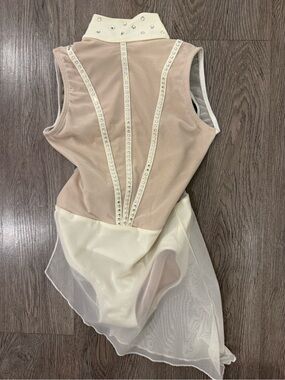Patrick J Design Beige and Ivory Embellished Solo Costume